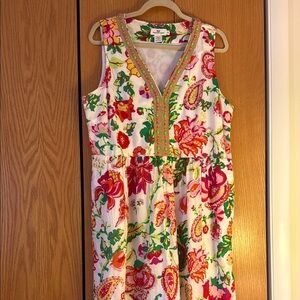 Vineyard Vines Floral Midi Dress - beautiful Multicolor in excellent condition